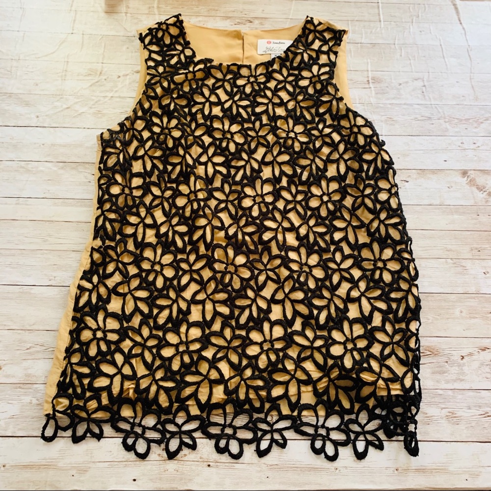 Lela Rose Target medium Black and Tan tank